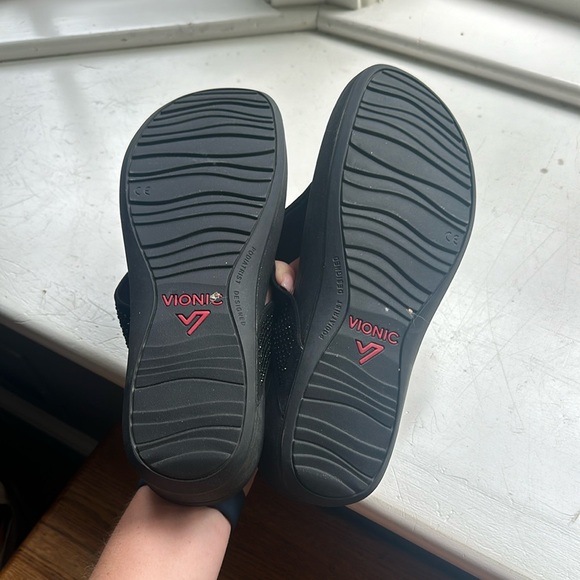 Black Rhinestone Sandals - Picture 6 of 7